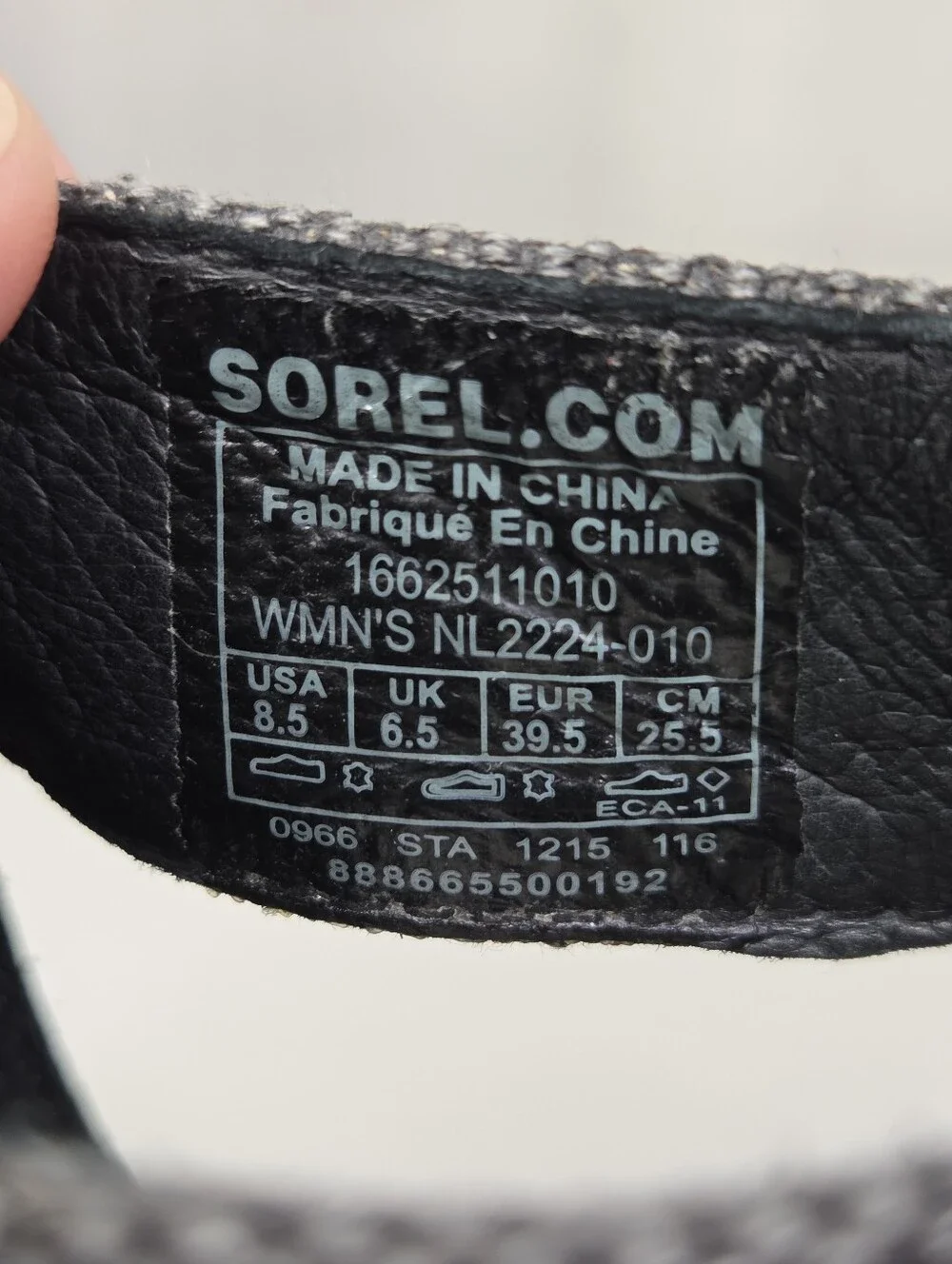 Sorel Joanie Leather Lace Up Wedge Sandals Women's Black Open-Toe